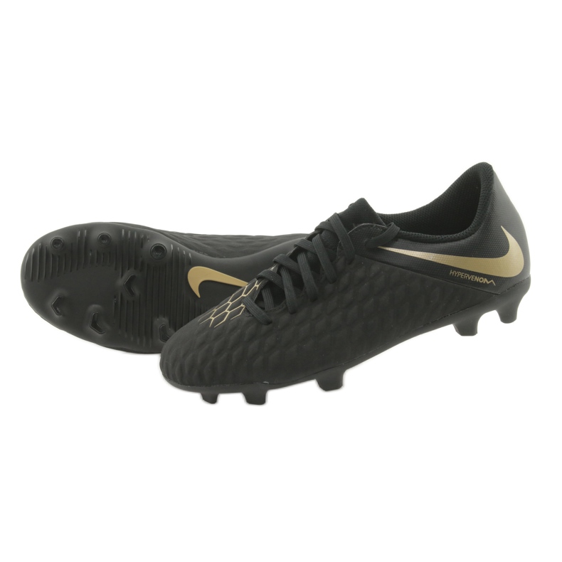 Scarpe da calcio Nike Hypervenom Phantom 3Club FG Jr AJ4146-090 nero 5