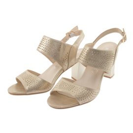 M.Daszyński Daszyńsandali con sottopiede in pelleń giallo 3