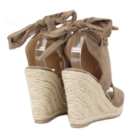 Espadrillas verdi su zeppe LM-023 Green verde multicolore 1