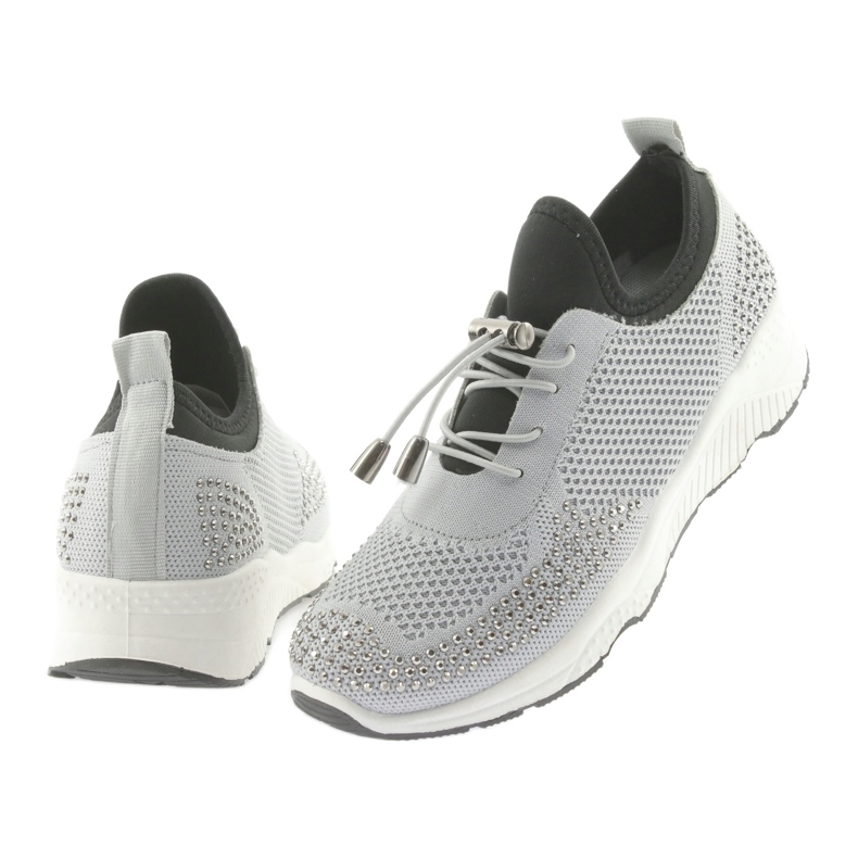 DK Women's Sports FS19 con zirconi grigi nero 4