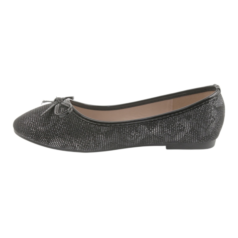 American Club Girls 'Ballerinas con un arco Lu17 nero 2