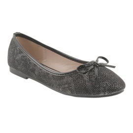 American Club Girls 'Ballerinas con un arco Lu17 nero 1
