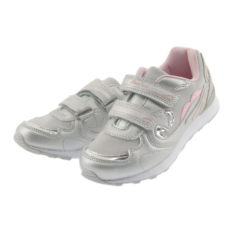 Sport Velcro American Club ES18 sebrne grigio 3