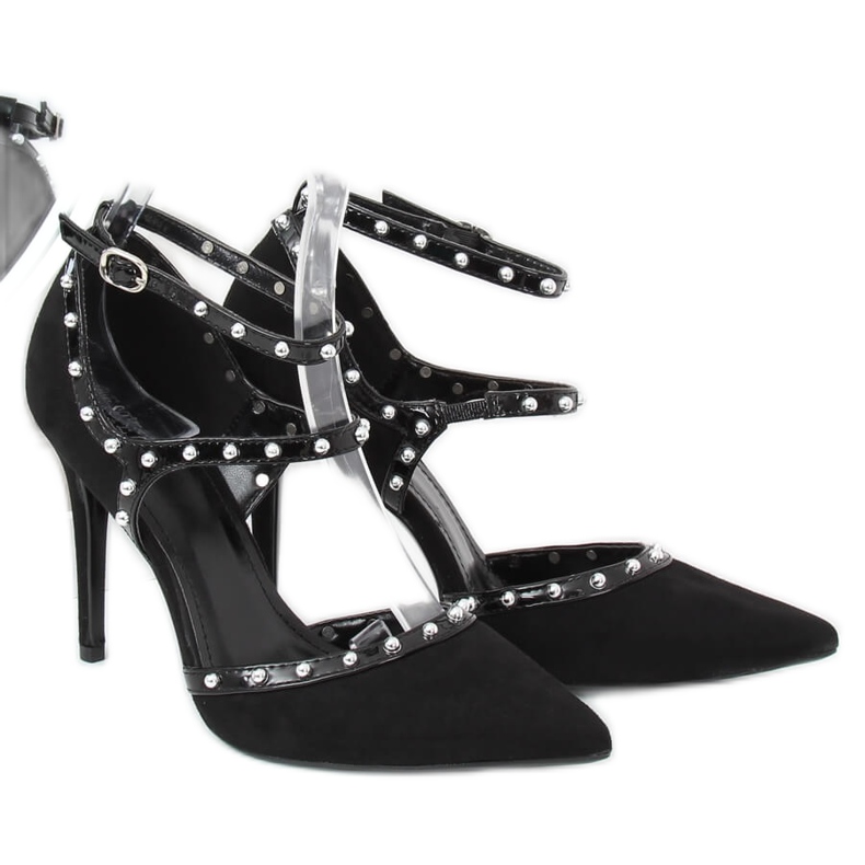 Décolleté con tacco nero AT-0631-L Black 2