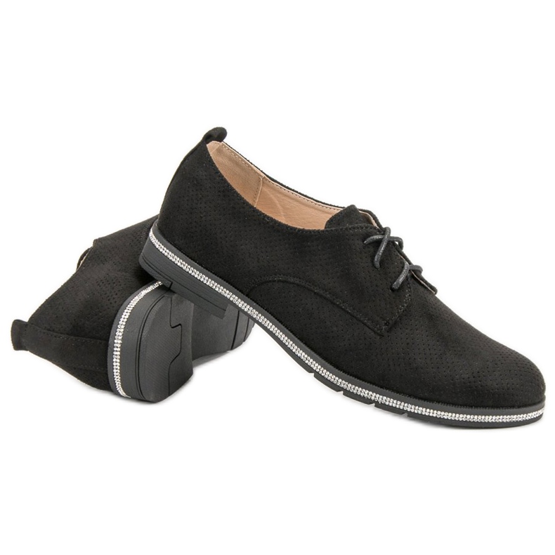 Seastar Scarpe brogue nere con cristalli nero 1