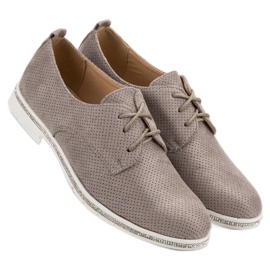 Seastar Scarpe brogue grigie con cristalli grigio 1