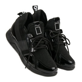 Sneakers senza lacci nere nero 1