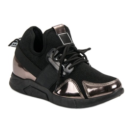 Sneakers senza lacci nere nero 1