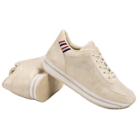 Scarpe sportive comode marrone 2