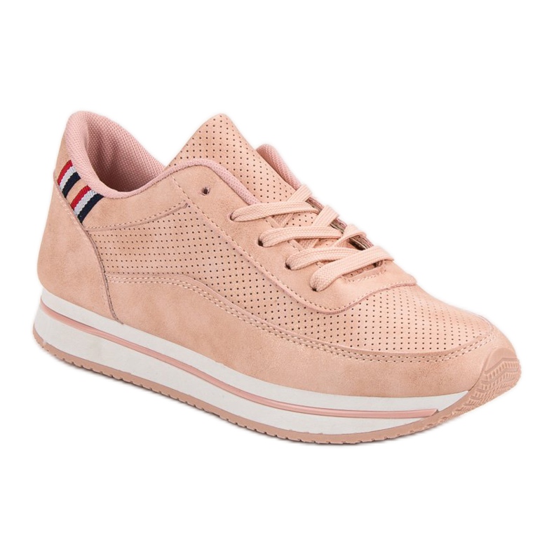 Scarpe sportive comode rosa 1