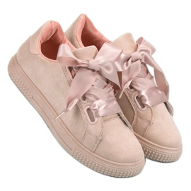 Bella Paris Scarpe sportive in pelle scamosciata rosa 1