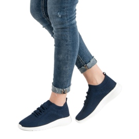 Primavera Calzature in tessuto leggero blu 2