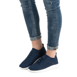 Primavera Calzature in tessuto leggero blu 1