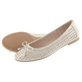 Ballerine da donna American Club LU13 beige chiaro 5