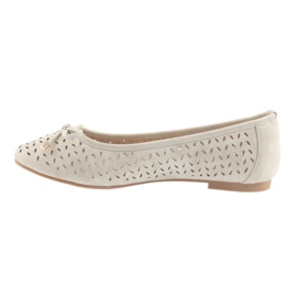 Ballerine da donna American Club LU13 beige chiaro 2