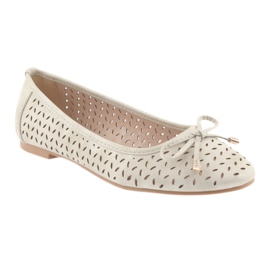 Ballerine da donna American Club LU13 beige chiaro 1