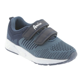 American Club Scarpe sportive americane con velcro blu navy CA05 1