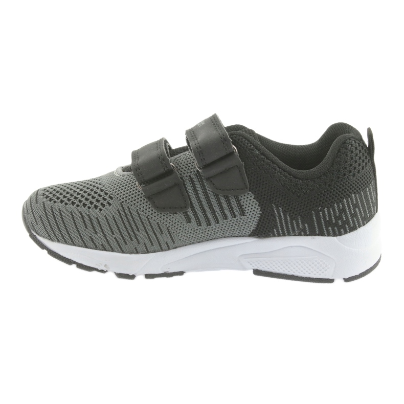 American Club Scarpe sportive americane con velcro CA05 nere nero grigio 2