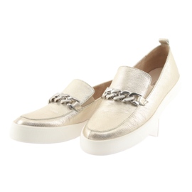 Slip On dorate con catena Caprice 24200 d'oro 3