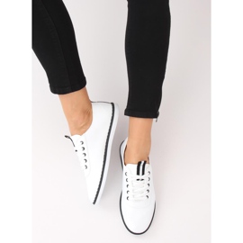 Sneakers da donna bianche e nere XJ-2918 Black bianca 1