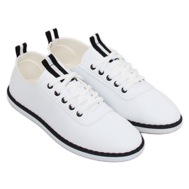 Sneakers da donna bianche e nere XJ-2918 Black bianco 2