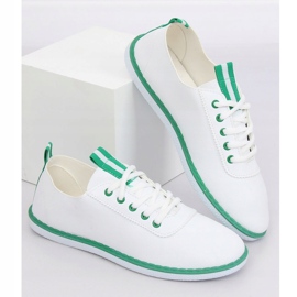 Sneakers da donna bianche e verdi XJ-2918 Green bianca 4