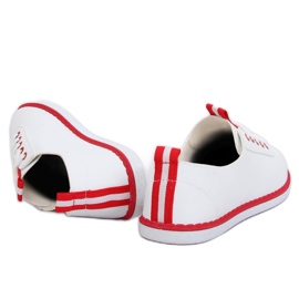 Sneakers da donna bianche e rosse XJ-2918 Red bianca 1