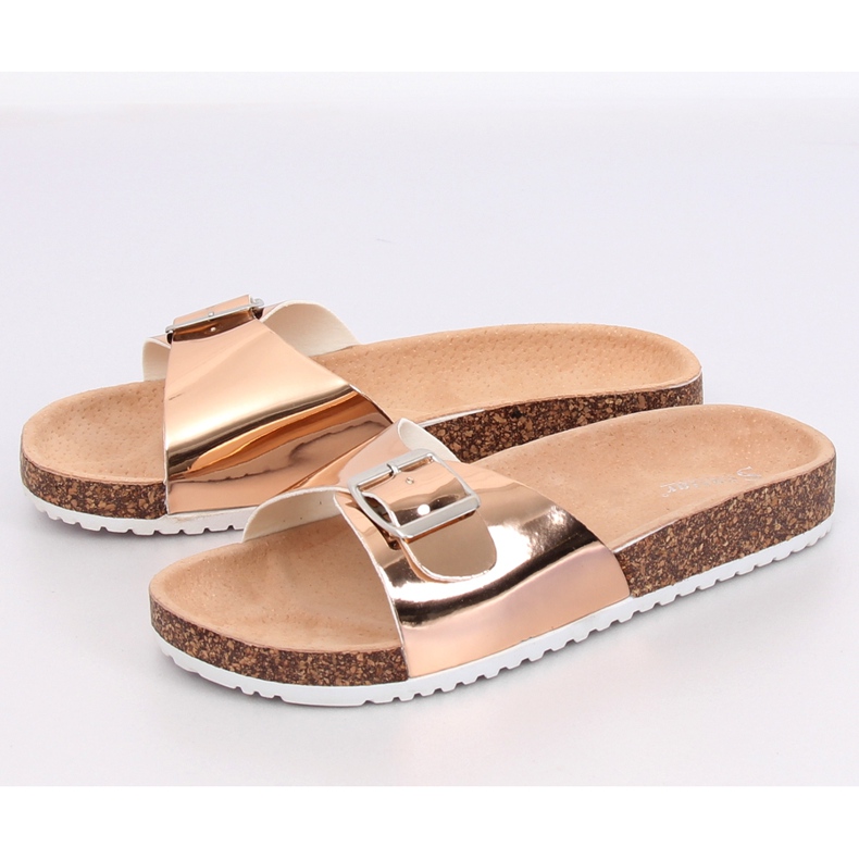 Infradito in metallo champagne DD94P Champagne II-GAT rosa 1