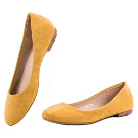 Primavera Ballerine classiche alla senape giallo 1