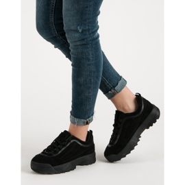 Sneakers in pelle scamosciata nera nero 2