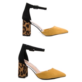 Cm Paris Décolleté alla moda di Szpic giallo 2