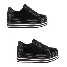 Weide Scarpe Da Ginnastica Sulla Piattaforma nero 2