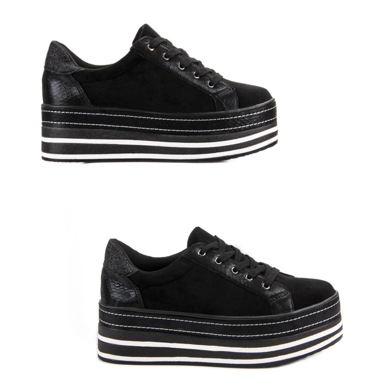 Weide Scarpe Da Ginnastica Sulla Piattaforma nero 2