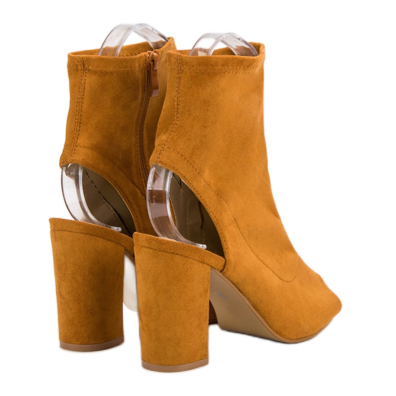 Nio Nio Stivali open toe senape giallo 1