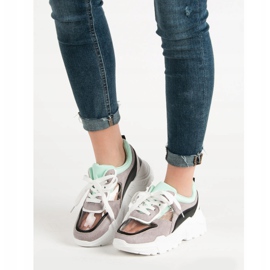 SHELOVET Sneakers Trasparenti Sulla Piattaforma grigio 2