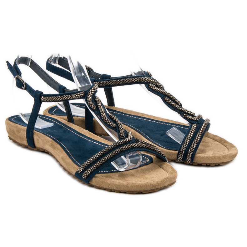 Corina Sandali casual blu 1
