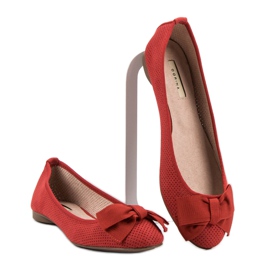 Corina Ballerine rosse traforate rosso 2