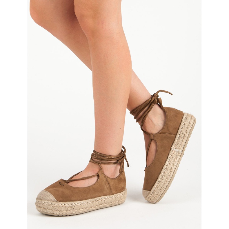 Corina Espadrillas annodate cammello marrone 2