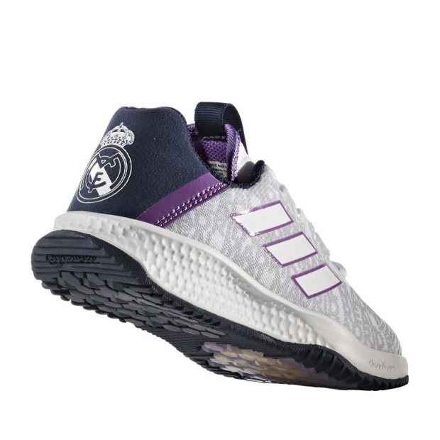 Adidas Rapida Turf Real Madrid FC Jr BA9699 scarpe bianco bianco 2