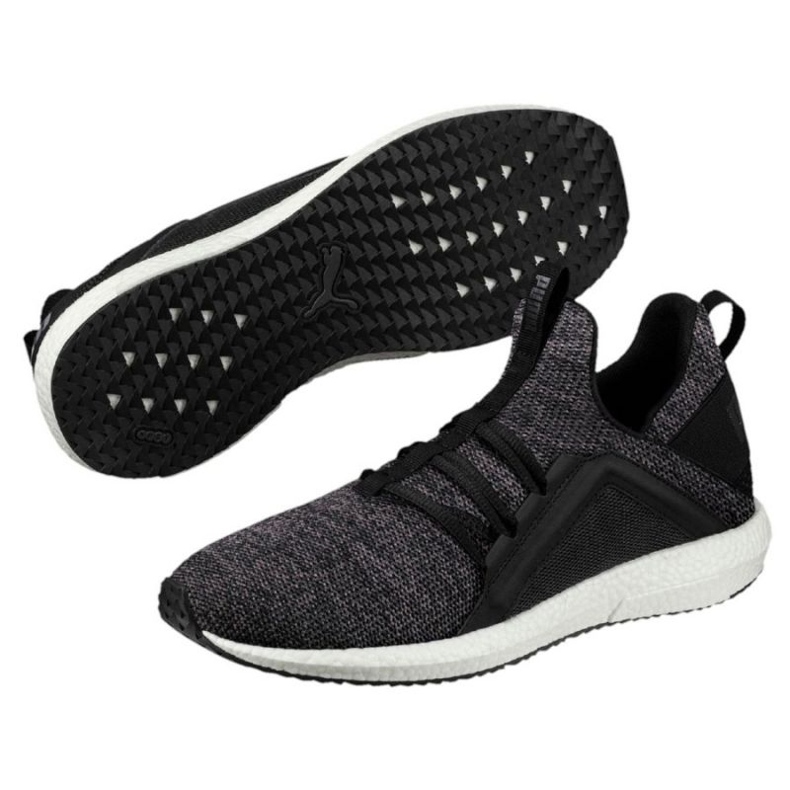 Scarpe da corsa Puma Mega Nrgy Knit Wn s Black-Asphalt W 190373 01 nero 1