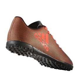 Scarpe da calcio Adidas X 17.4 Tf Jr S82422 multicolore arancia 1