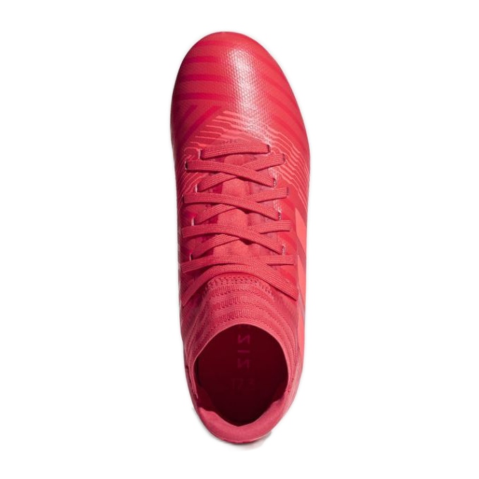 Le scarpe da calcio adidas Nemeziz 17.3 Fg Jr CP9166 rosso rosso 1