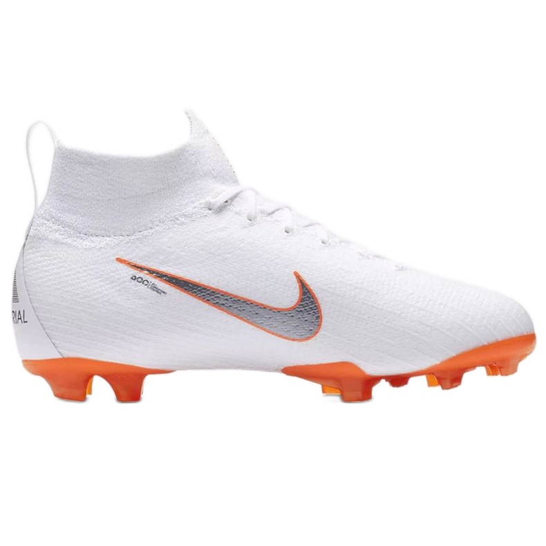 Scarpe da calcio Nike Mercurial Superfly 6 Elite Fg Jr AH7340-107 bianca bianca 1