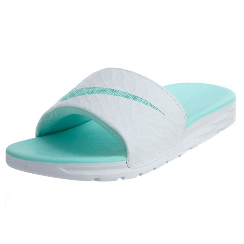 Nike Benassi Solarsoft Slide 705475-130 bianca verde 1
