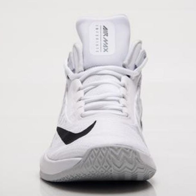 Scarpe da basket Nike Air Max Infuriate 2 Mid M AA7066-100 bianca bianca 2