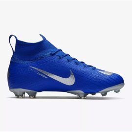 Nike Mercurial Superfly 6 Elite Fg Jr AH7340-400 scarpe da calcio blu blu 1