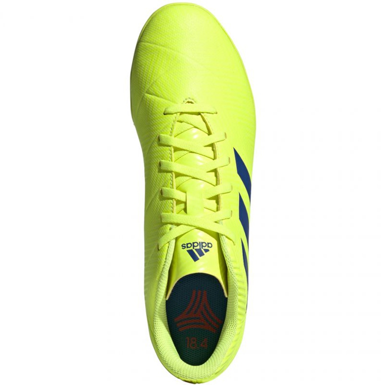 Scarpe da calcio Adidas Nemeziz 18.4 Tf M BB9473 giallo giallo 1