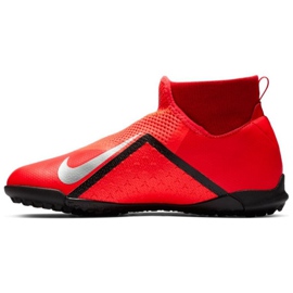 Nike Phantom Vsn Academy Df Tf Jr AO3292-600 scarpe da calcio rosso rosso 1