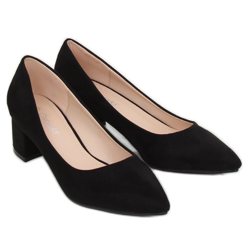 Nero Décolleté tacco basso nero G-136 Nero 1