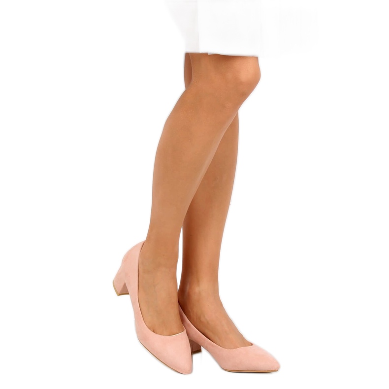 Décolleté con tacco basso rosa G-136 Pink 1
